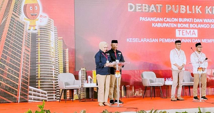 Lagi! Merlan-Syamsu Dominasi Debat Putaran ke-3 Pilkada Bone Bolango